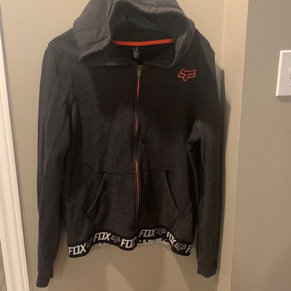 Charcoal grey Fox hoddie